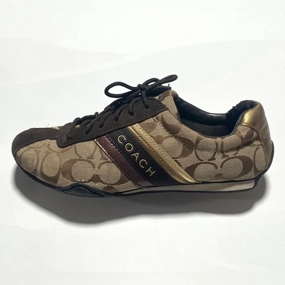 Coach Shoes Coach Jayme Signature Sneaker Shoes 85 Logo Canvas